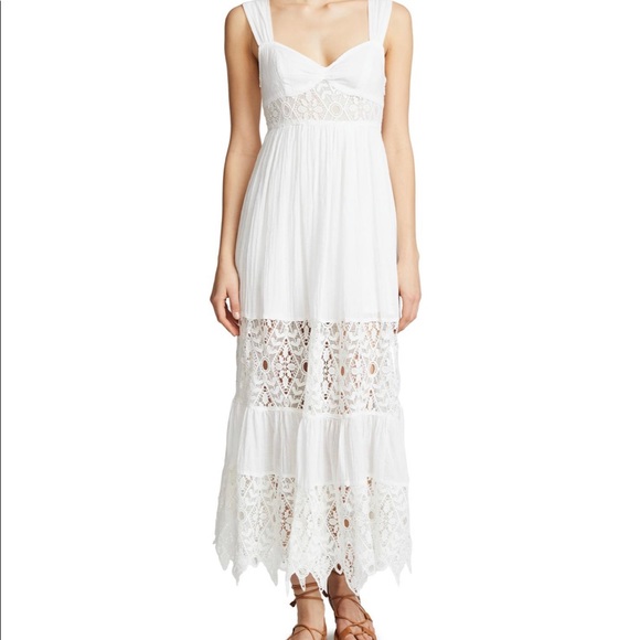 Free People Dresses & Skirts - Free People Caught Your Eye Maxi Dress in white